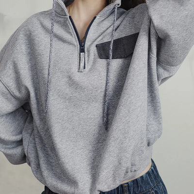 Sudadera con media cremallera para mujer Traff