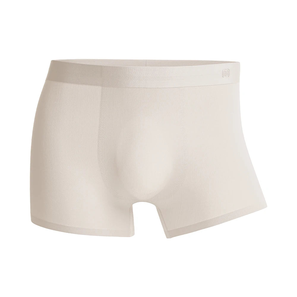 Maden 3pc Cool-Touch Boxer Briefs Men's Breathable 7A Anti-Bacterial Comfortable Underwear Solid Color Stretch Large Trunks