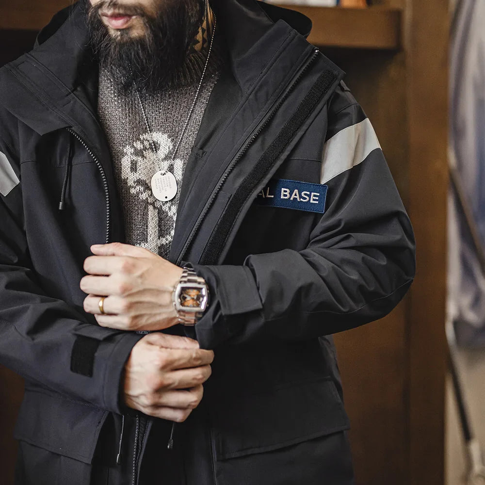 Traff Parka Retro Azul Marino