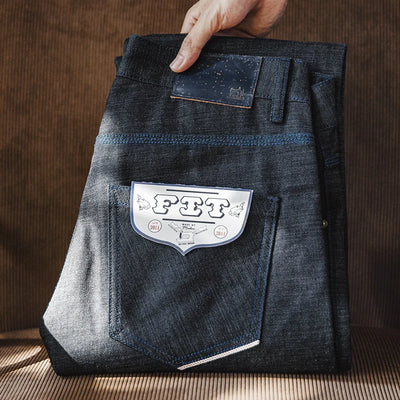 Maden New Retro 13oz Selvage Raw Denim Jeans Straight Fit Cotton Versatile Jeans Classic for Men's Autumn and Winter Trousers