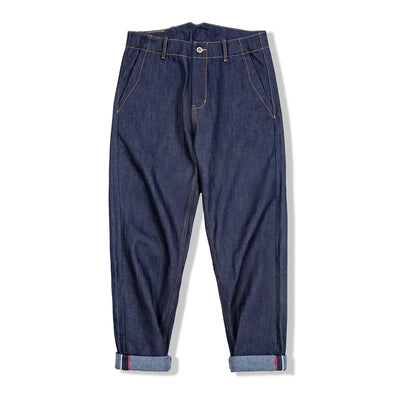 Maden Workwear American Vintage Original Cow Jeans Amekaji Denim Red Ear Straight Leg Trousers Men's Autumn