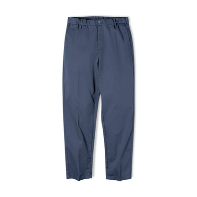 Maden Straight-fit Blazer Trousers for Men Khaki Casual Tapered Pants Elastic Waist Comfortable Pants Autumn Versatile