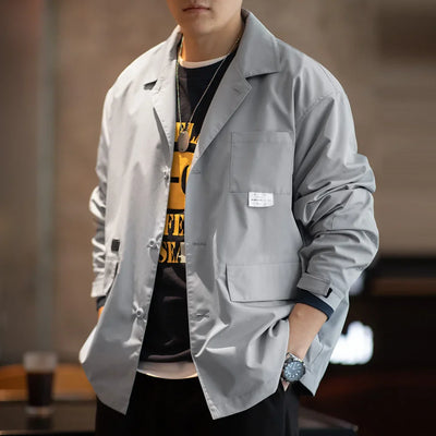 Traff Chaqueta Blazer Casual para Hombre OSP