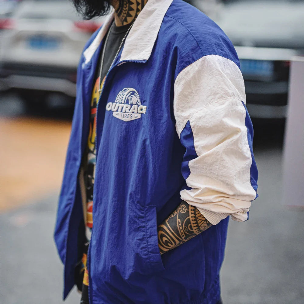 Traff Chaqueta de Carreras Vintage Splice