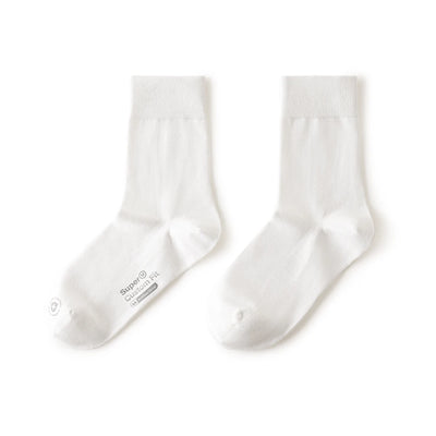 Maden 3 Pack Pairs Summer Cotton Socks Grade Antibacterial Knitted Mid-calf Sports Breathable Deodorant Socks