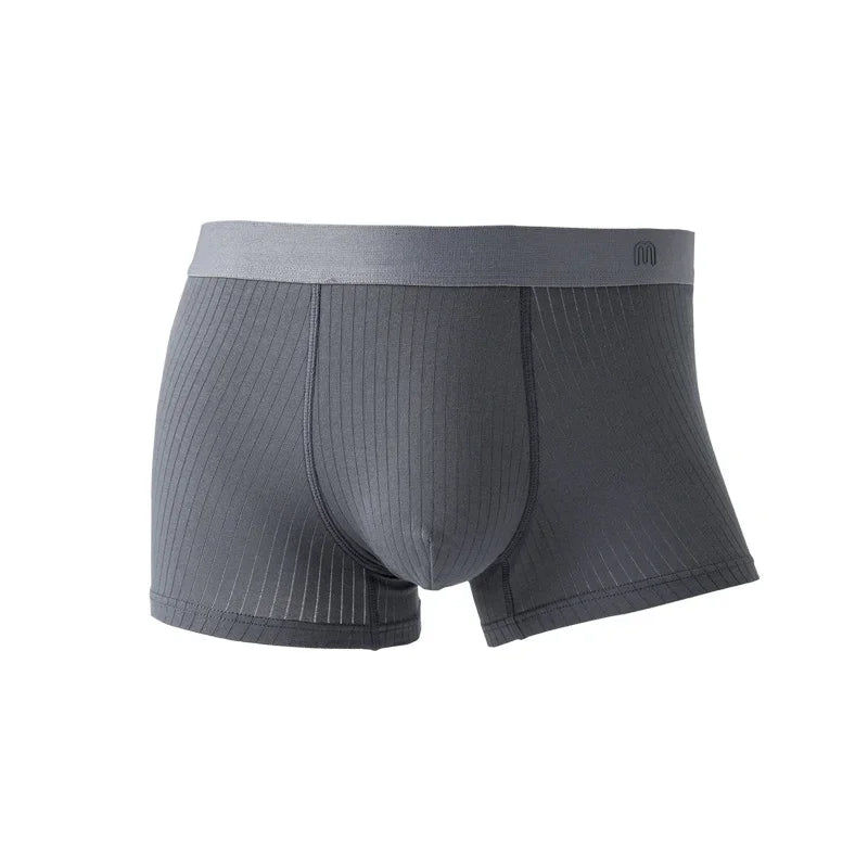 Maden Men's Underwear Seamless 3A Antibacterial Cotton Underpants Large Size Breathable Boxers Shorts Male Elastic Panties