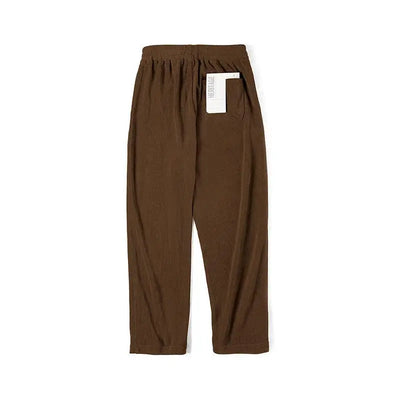 Maden Work Clothes With No Ironing And Sagging Sensation Pants With Straight Legs Imitation Corduroy Long Pants For Men