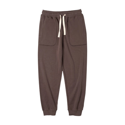 Maden Casual Gray Running Sweatpants Large Pocket Drawstring Workout Training Pants Comfortable Elastic Waist Men's Jogger Pants