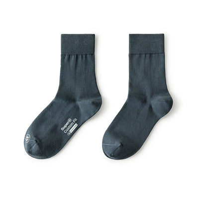 Maden 3 Pack Pairs Summer Cotton Socks Grade Antibacterial Knitted Mid-calf Sports Breathable Deodorant Socks