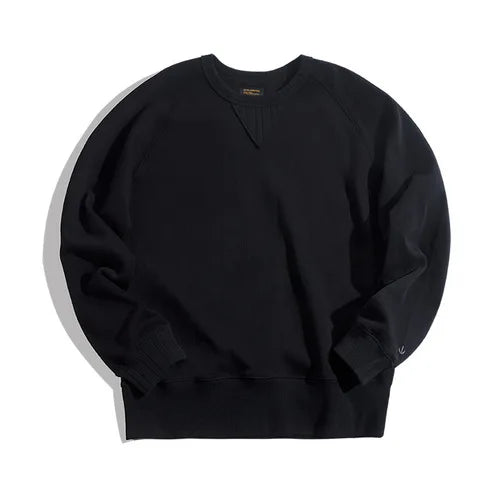 Maden Vintage Men's Hoodies Sweatshirt Oversize Male Loose Cotton Solid Thicken Warm Sweatshirts Casual Knitting Hoodied Clothes
