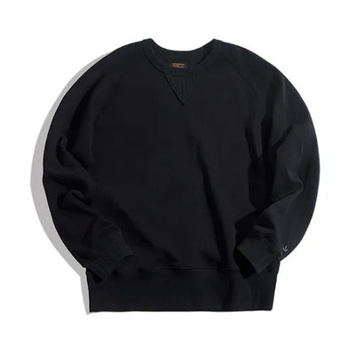 Maden Vintage Men's Hoodies Sweatshirt Oversize Male Loose Cotton Solid Thicken Warm Sweatshirts Casual Knitting Hoodied Clothes