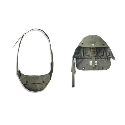 Maden Retro N1 Deck Men's Bags Canvas Messenger Crossbody Chest Waist Bag Green Hats Travel Shoulder Belt Bag