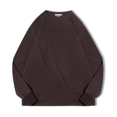 Maden Workwear American Style Plush Long Sleeved T-shirt Elastic Underwear Bottom Sweater Men's Autumn