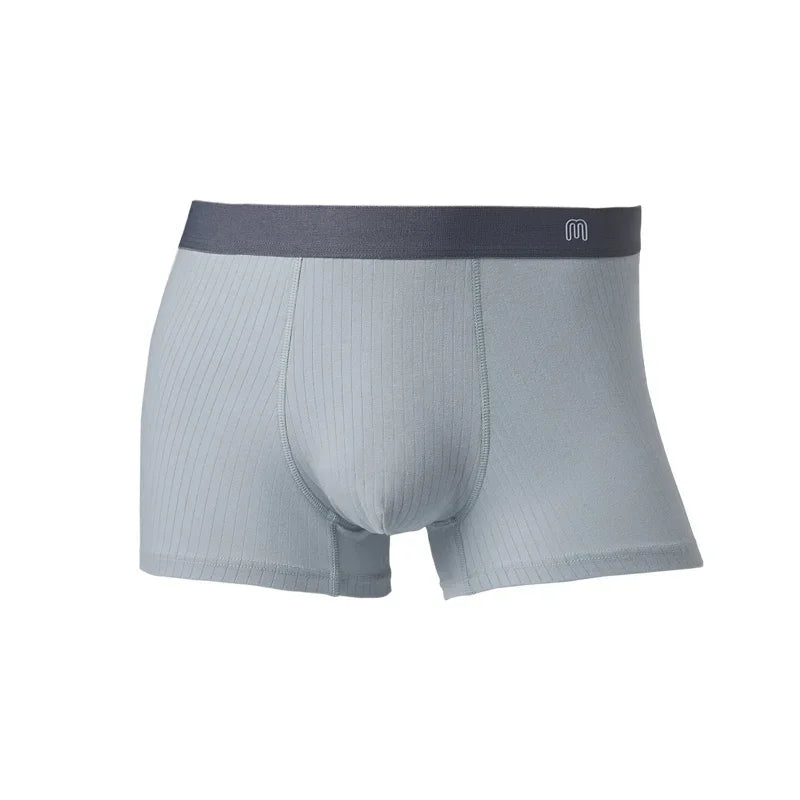 Maden Men's Underwear Seamless 3A Antibacterial Cotton Underpants Large Size Breathable Boxers Shorts Male Elastic Panties