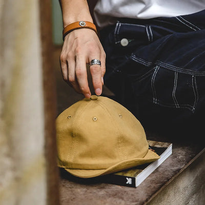 Maden Oversize Men's Denim Golf Caps Casual Newsboy Hat Amekaji Retro Beret Wild Hats Uncle Fu Unisex Vintage Flip Octagonal Cap