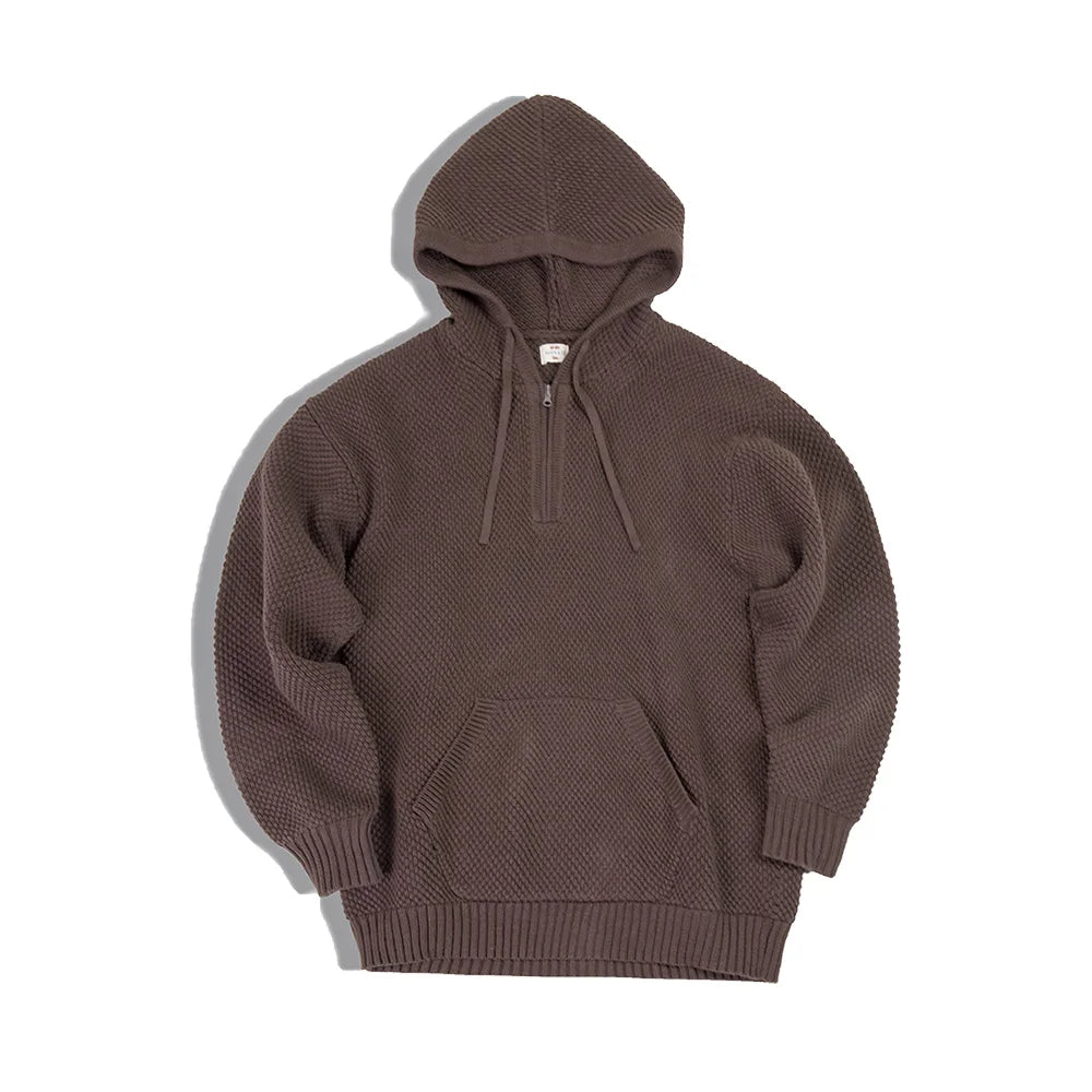 SUDADERA DE PUNTO CON CAPUCHA Traff PIÑA