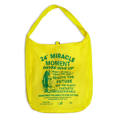 Maden Outdoor Ultra-Lightweight Shopper Bags Large Capacity Foldable Travel Bag Letter Print Shopper Tote Handbag for Commute