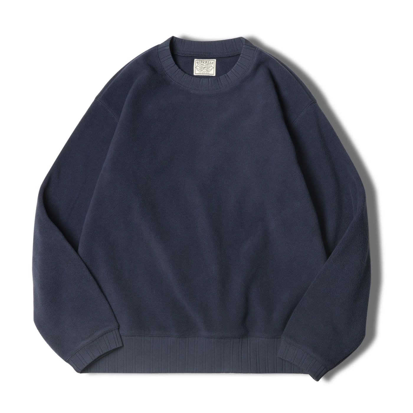 MADEN Men Polar Fleece Sweatshirt Autumn Winter Long Sleeve Round Neck Pullover Warm Thickened Bottom Shirt Black Sweatshirt