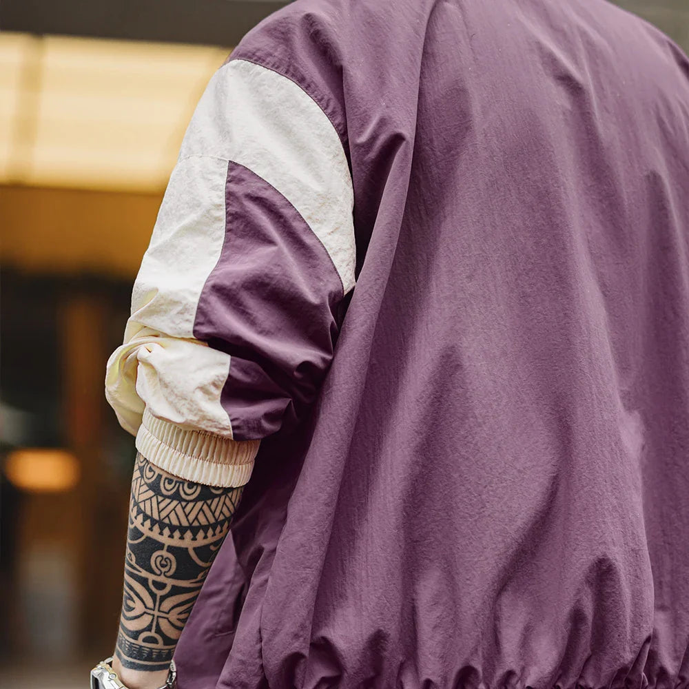Traff Chaqueta de Carreras Vintage Splice