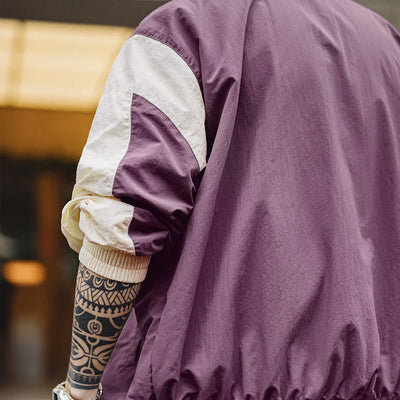 Traff Chaqueta de Carreras Vintage Splice