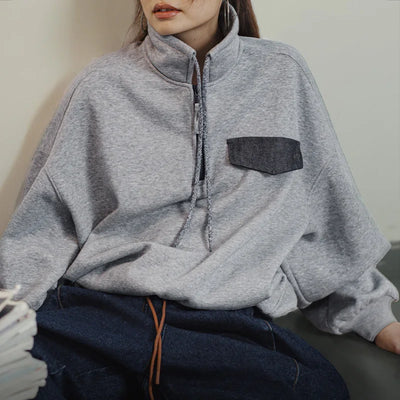 Sudadera con media cremallera para mujer Traff