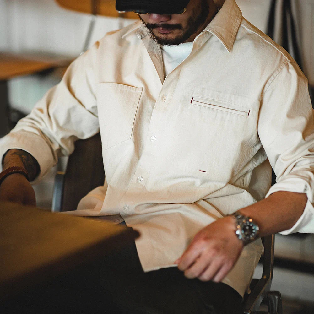 Camisa de Trabajo Francesa Retro Traff