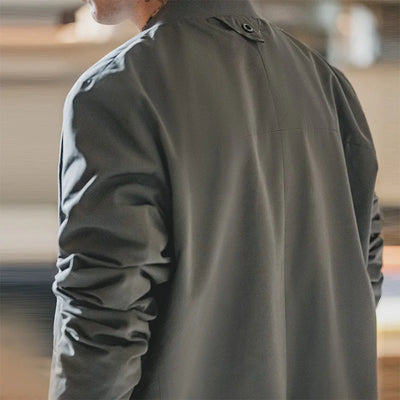 Maden Workwear American Casual Collarless Suit Jacket Men's Versatile Jacket Commuter Suit Top