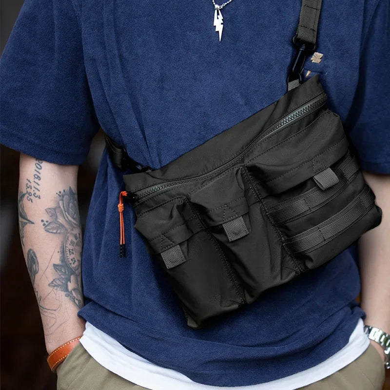 Maden 2023 New Japan Multi-Pocket Function Crossbody Bag Crossbody Outdoor Mountain Style Waist Bag Side Shoulder Men's Small