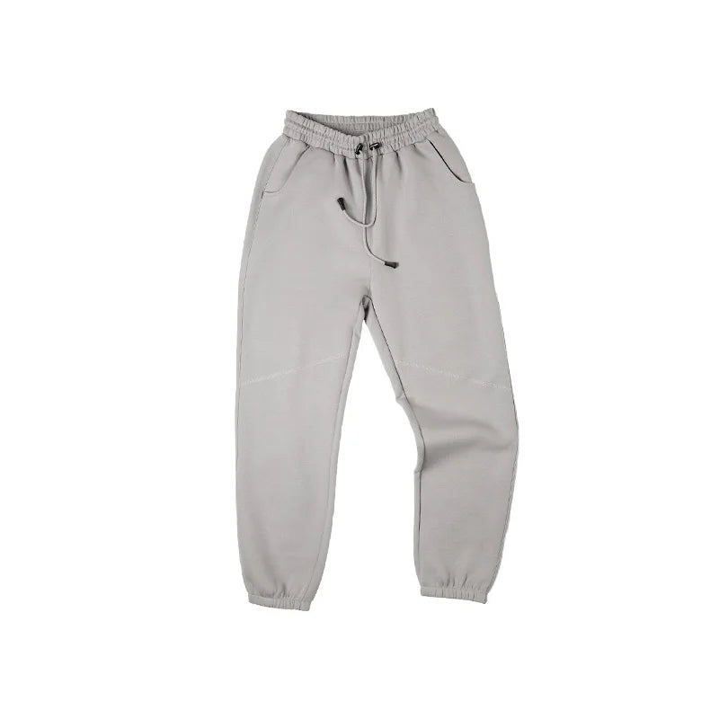 Maden American Casual Pants With Elastic Waist Wrinkle Resistant Loose Fitting Straight Leg Sports Pants For Men's Autumn