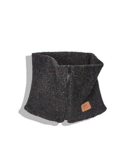 Maden Vintage Winter Heating Scarf for Men Warm Outdoor Zip Fleece Neck Warmer Ski Climbing Cycling Snood Scarf Scarves Collar