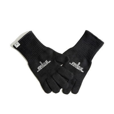 Maden Winter Cycling Tactical Gloves Elegant Touchscreen Vintage Knitted Print Full-finger Gloves Business Autumn Warm Fashion