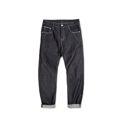 Maden Silver Denim Vintage Jeans for Men Amekaji Selvedge Raw Denim 13 Oz Straight Fit Pants 28 To 38 Men’s Clothing  New