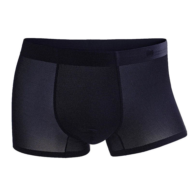 Maden Men's three-piece Boxer Briefs 7A Grade Antibacterial Breathable Underwears Seamless Thin Sports Sweat-wicking Boxer Short