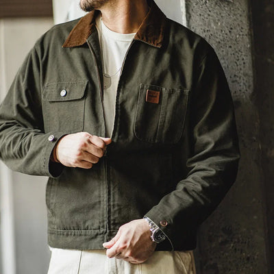 Traff Chaqueta Detroit Retro de Lona Pesada
