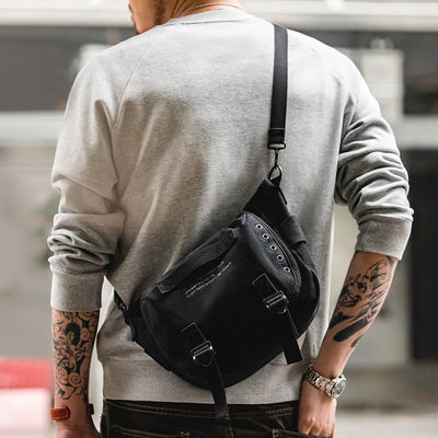 Maden American Vintage M1961 Letter Canvas Crossbody Bags for Men Designer Shoulder Strap Handbags Essential Waist Messenger Bag