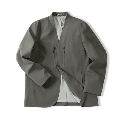 Maden Workwear American Casual Collarless Suit Jacket Men's Versatile Jacket Commuter Suit Top
