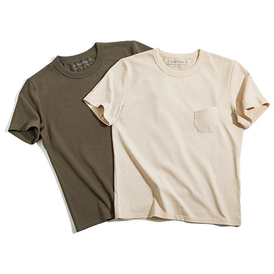 Maden 2023 Vintage Fashion Summer T Shirts for Men Crewneck Heavyweight Cotton Short Sleeve Tee Amekaji Tactical Tops