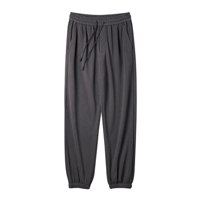 Maden Spring Solid Color Waffle Pants Men Sports Sweatpants Modal Straight Leg Pants Casual Trousers Plus Size Loose Pants 3XL