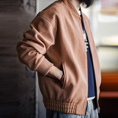 Traff Chaqueta de Béisbol Vintage de Lana
