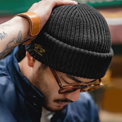 Maden Men Winter Skullies Beanies Hats For Women Knitted Woolen Scarf Caps Balaclava Mask Gorras Bonnet Thick Warm Handmade Hat