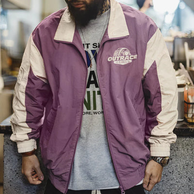 Traff Chaqueta de Carreras Vintage Splice
