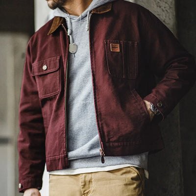 Traff Chaqueta Detroit Retro de Lona Pesada
