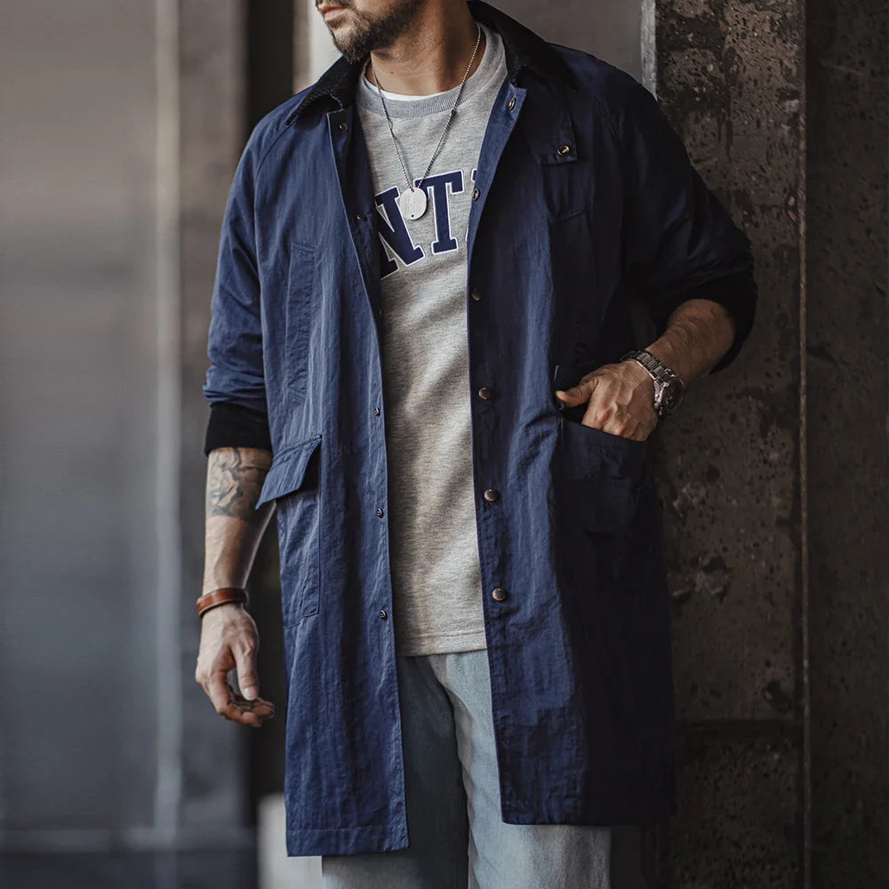 Abrigo Trench Safari de Pana Retro Traff