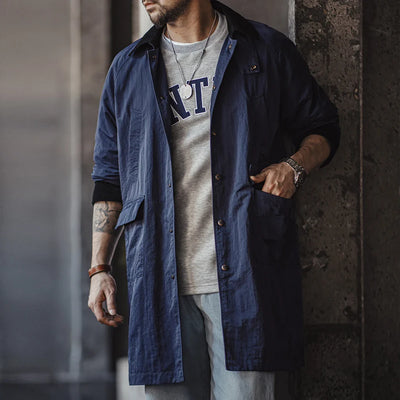 Abrigo Trench Safari de Pana Retro Traff
