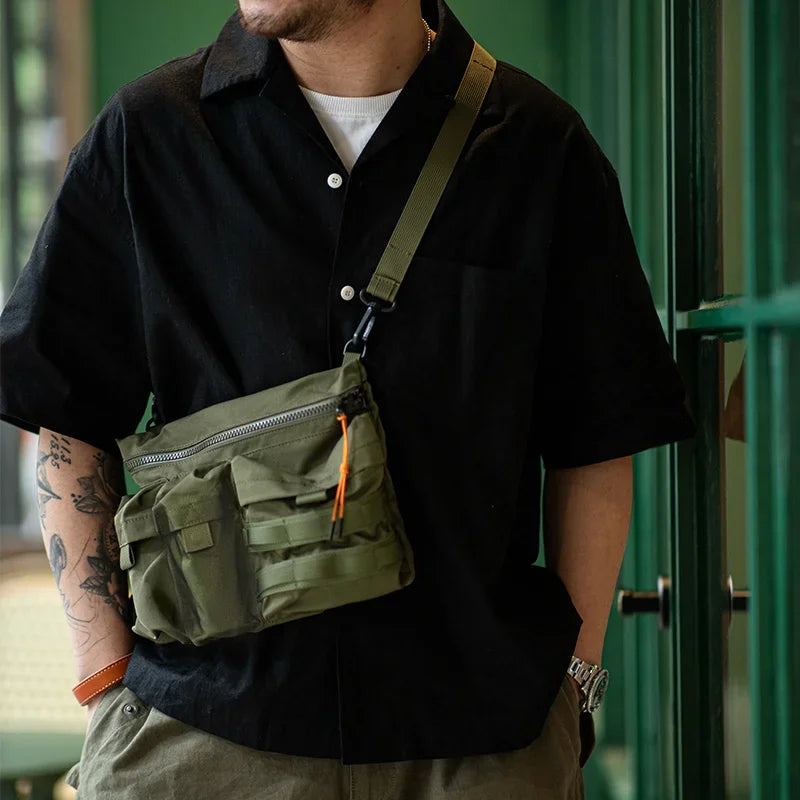 Maden 2023 New Japan Multi-Pocket Function Crossbody Bag Crossbody Outdoor Mountain Style Waist Bag Side Shoulder Men's Small