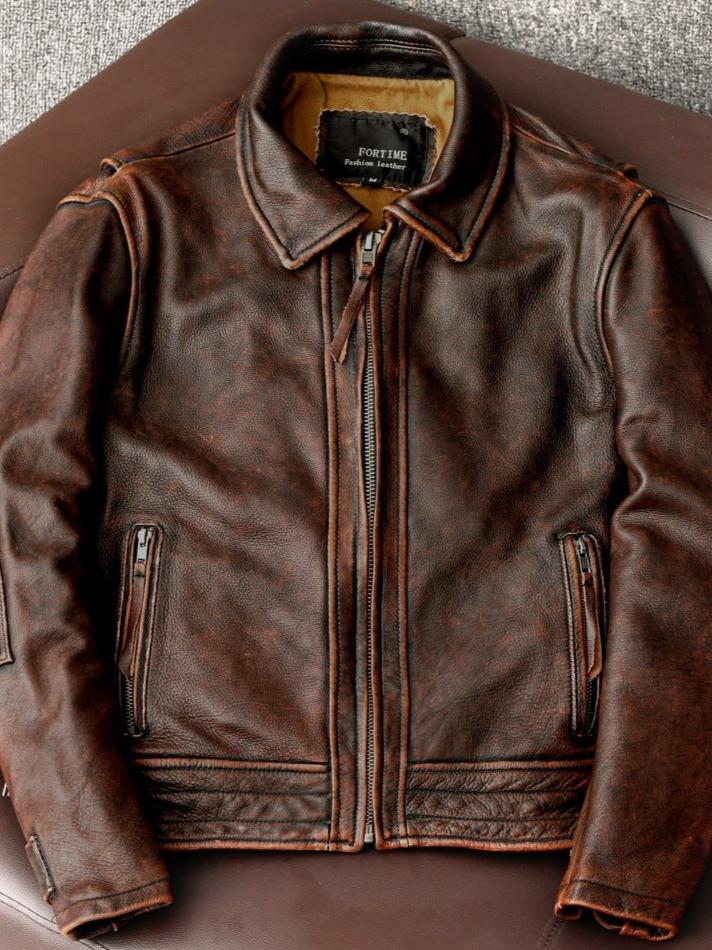 CHAQUETA DE CUERO Traff BRAWTA
