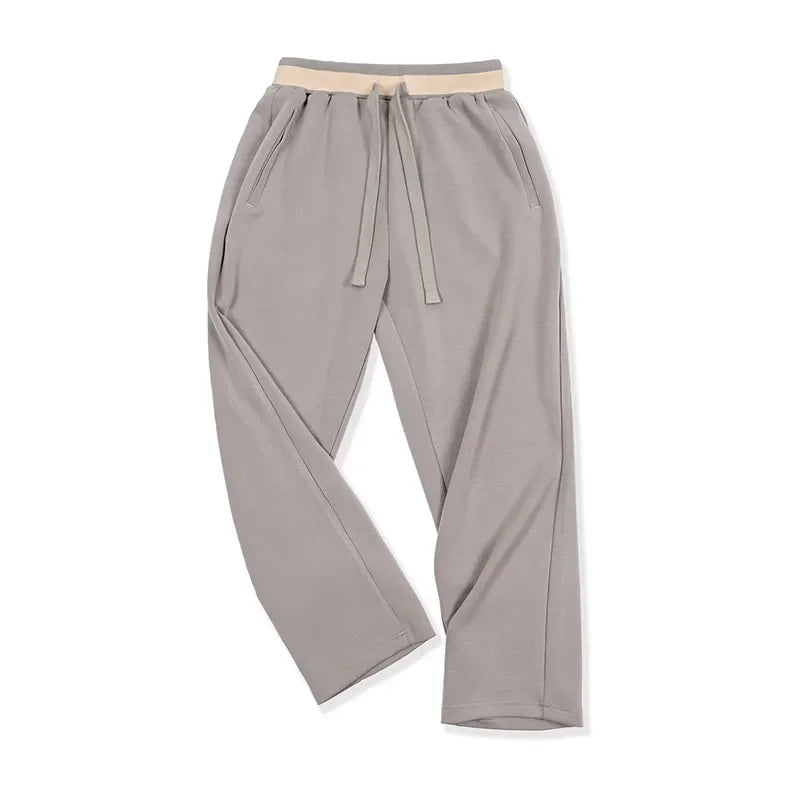 Maden 2023 Autumn Casual Air Layer Sweatpants Cityboy Loose Wrinkle Stretch Straight Leg Sports Pants Men's Baggy Trousers
