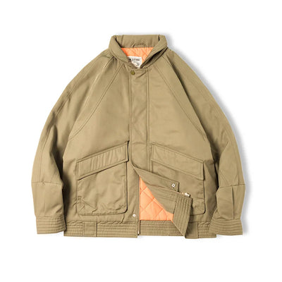 Maden Japanese Vintage Pilot Jackets Thickened Warm Cotton Pocket Coats Men's Autum Winter Coat Bomber Jacket