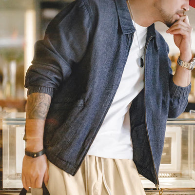 Traff Nueva Chaqueta de Denim Vintage Versátil