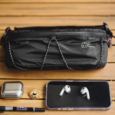 Maden Unisex Style Tactical Adjustable Black Crossbody Bag Outdoor Waist Pack Motorcycle Chest Bag for Cycling Travel Coin Purse